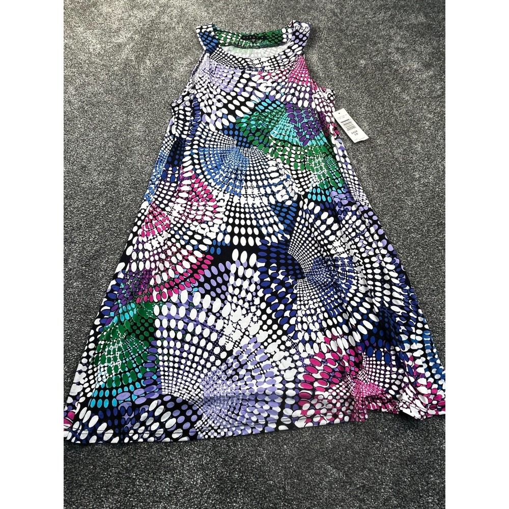 Tiana B Dress Women‎ 10 Stretch Sleeveless Round Neck Knee Length Multicolor NWT